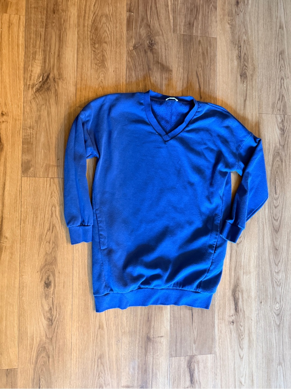 Zenana Outfitters Men's V-Neck Sweater - Blue